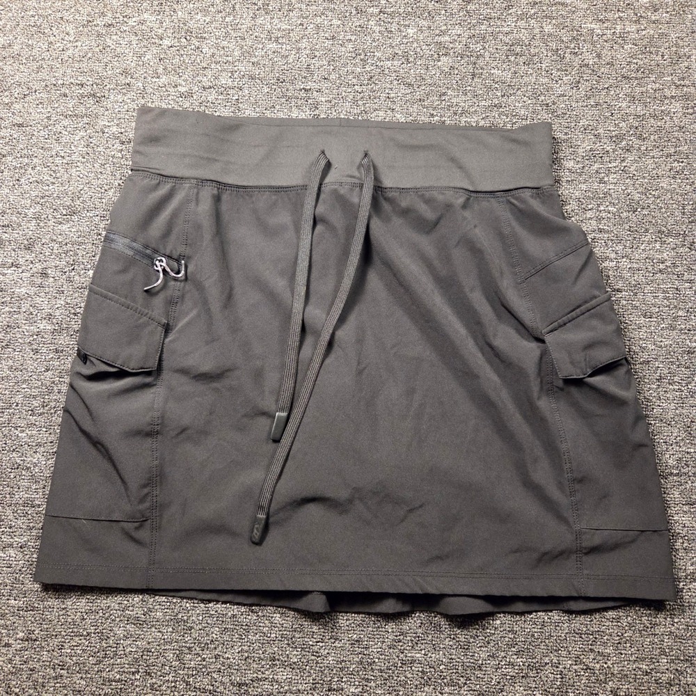 Gerry Womens Medium Breezy Cargo Skort Black Hiking Cargo Activewear Sporty